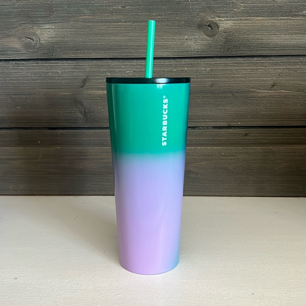 Starbucks Summer 2022 Stainless Steel Tumbler Ombre Blue/Green/Purple